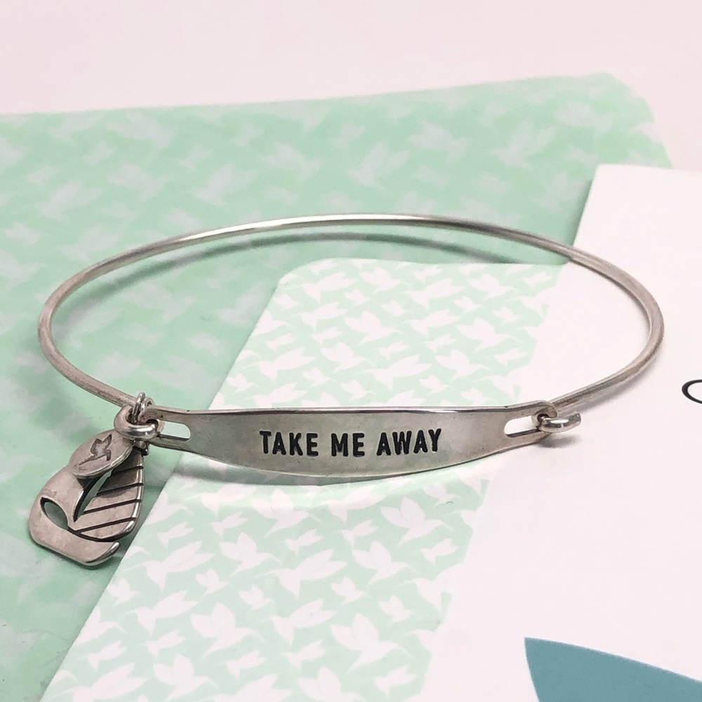 💥CHAMILIA .925 Sterling Silver Bangle Bracelet